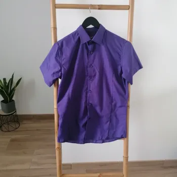 Chemise manches courtes violette Kayhan