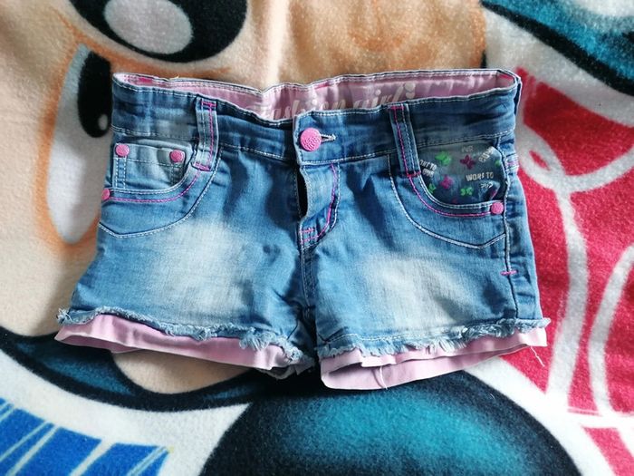 Short en jeans fille