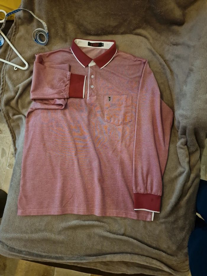 Polo manche longue avec poche sur la poitrine