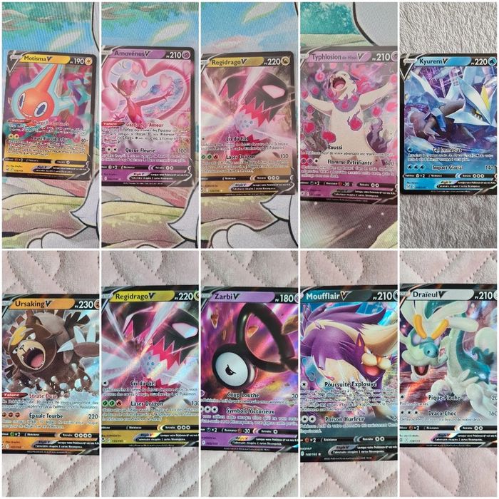 Lot 10 cartes V pokémon