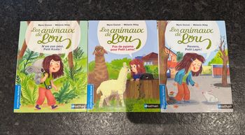 Lot de livres Les animaux de Lou 