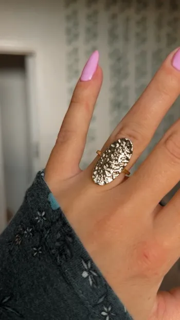 Bague dorée ovale 💍