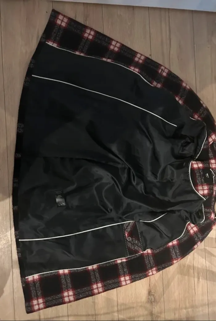 MKT studio manteau, imprimer carreaux en laine femme, taille 36 - photo numéro 5