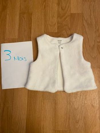 Veste fourrure sans manches