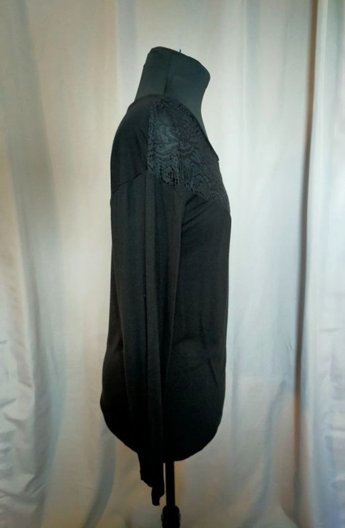 Haut noir Etam à dentelle – Taille M - photo numéro 4