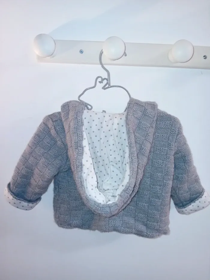 Gilet type paletot en maille - photo numéro 2