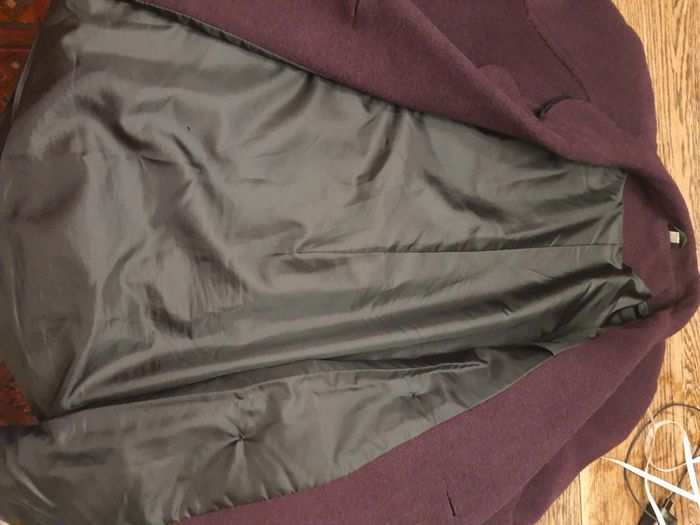 Manteau bordeaux Cristel fr 42 en 70%laine - photo numéro 11