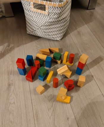 Jeu de construction en bois multiples formes