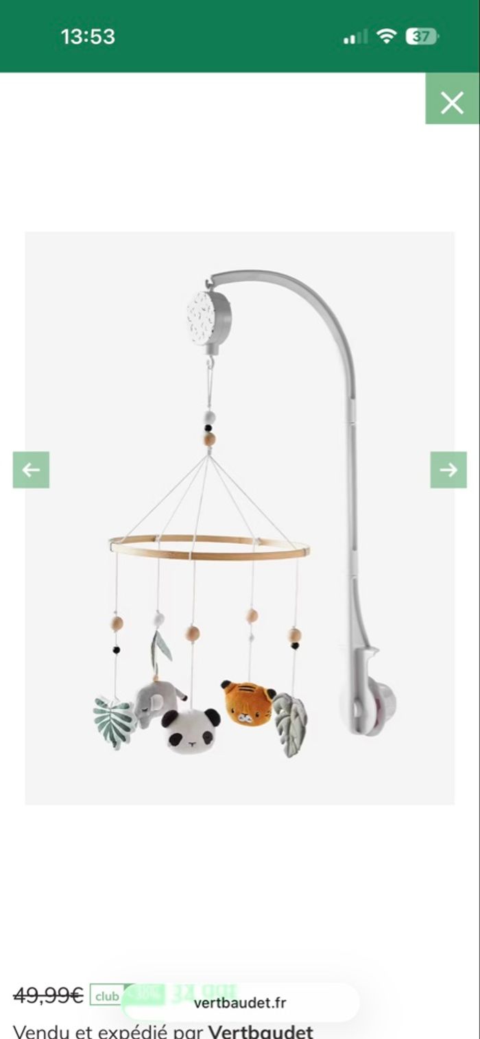 Mobile musical safari Verbaudet