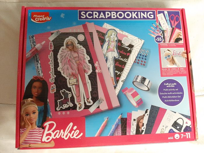 coffret scrapbooking barbie maped creativ neuf