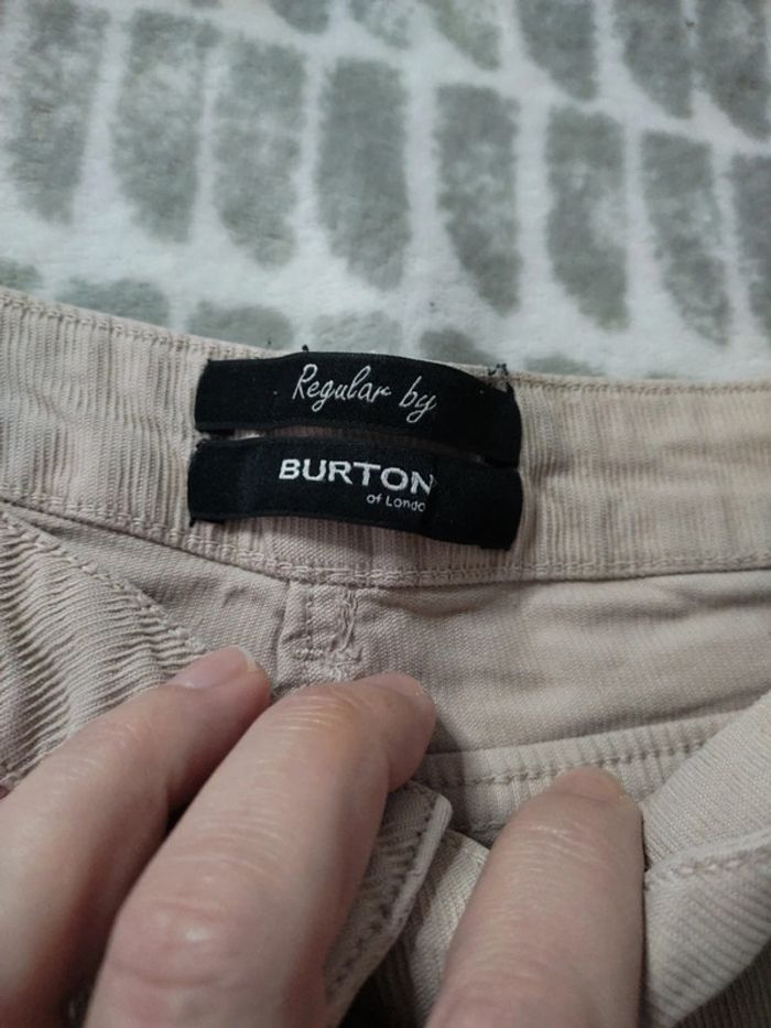 Jeans pantalon slim stretch beige Burton taille 38 - photo numéro 3