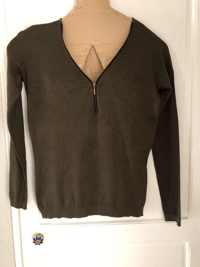 AN110- Pull kaki « mim » T XL (42/44)