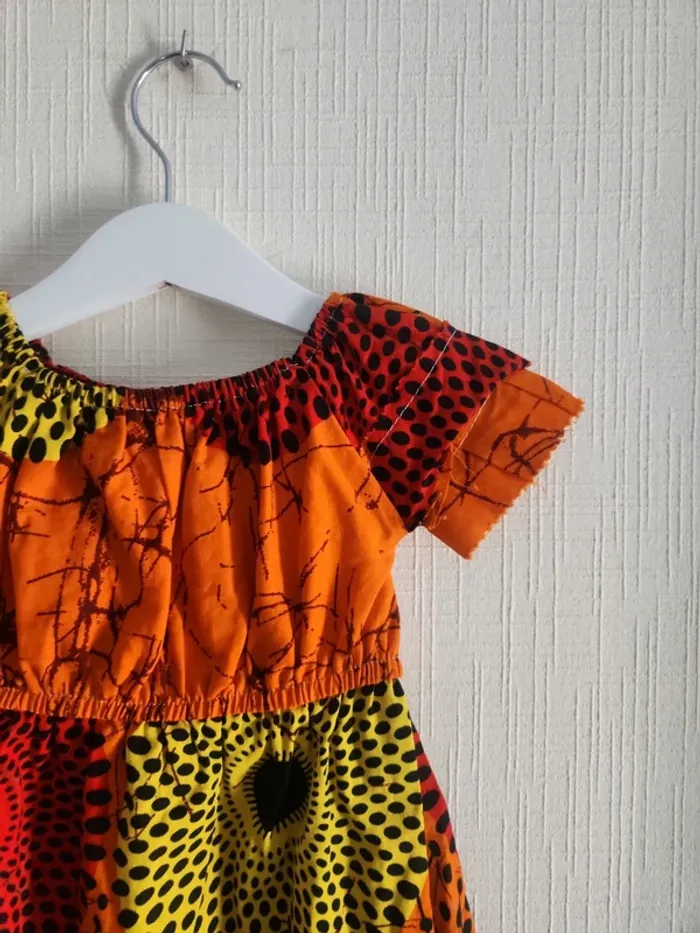 Robe tissu Wax artisanale 3 ans - photo numéro 8