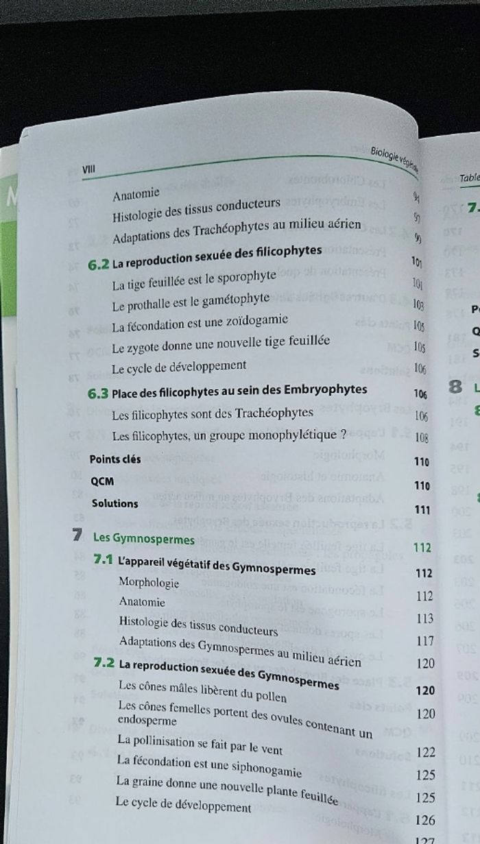 Manuel Biologie végétale - Cours + QCM + QROC - Licence/Prépa/Master - photo numéro 6