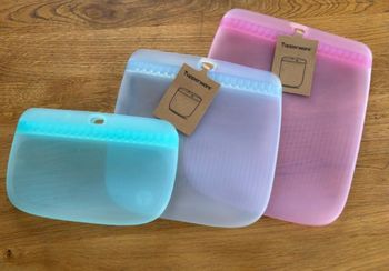 3 silicone bag slim Tupperware neuf