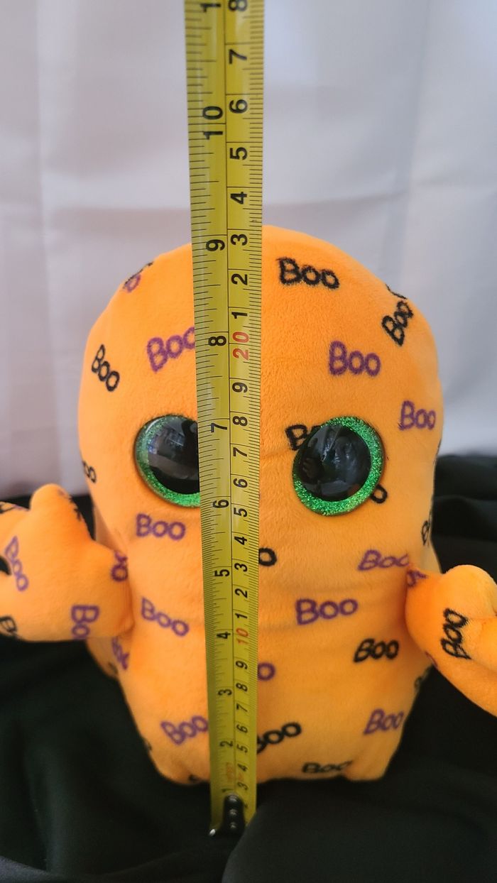 Peluche fantôme orange TY Halloween Beanie - photo numéro 2