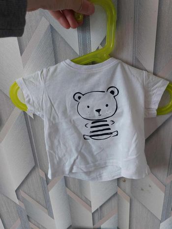 tee shirt blanc ourson