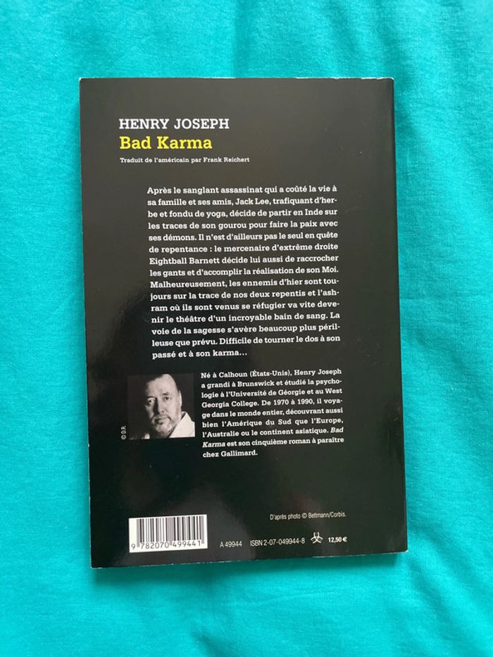 Bad Karma - Henry Joseph - Série Noire Gallimard - photo numéro 2