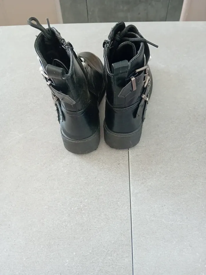 Chaussure Mim à décor perle lacet et fermeture éclair pointure 37 - photo numéro 3