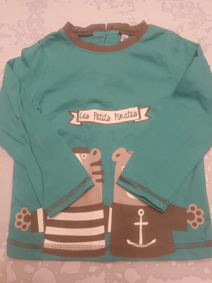 Lot 6 t-shirts Garçon 2ans Manches longues Très bon état Ikks - photo numéro 2