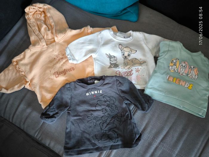 Lot 4 pulls Disney 1 mois