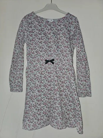 Robe sweat fleurie 8 ans