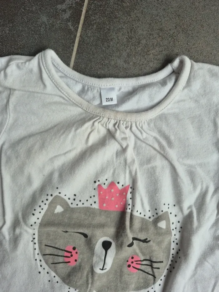 Lot tee-shirts 12 mois bébé fille - photo numéro 10