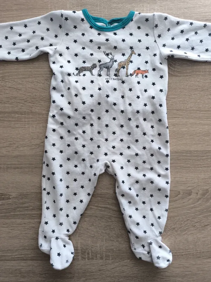 Pyjama 9 mois animaux petit bateau