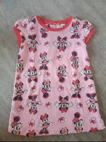 Robe manches courtes bébé fille 12 mois comme neuve Minnie