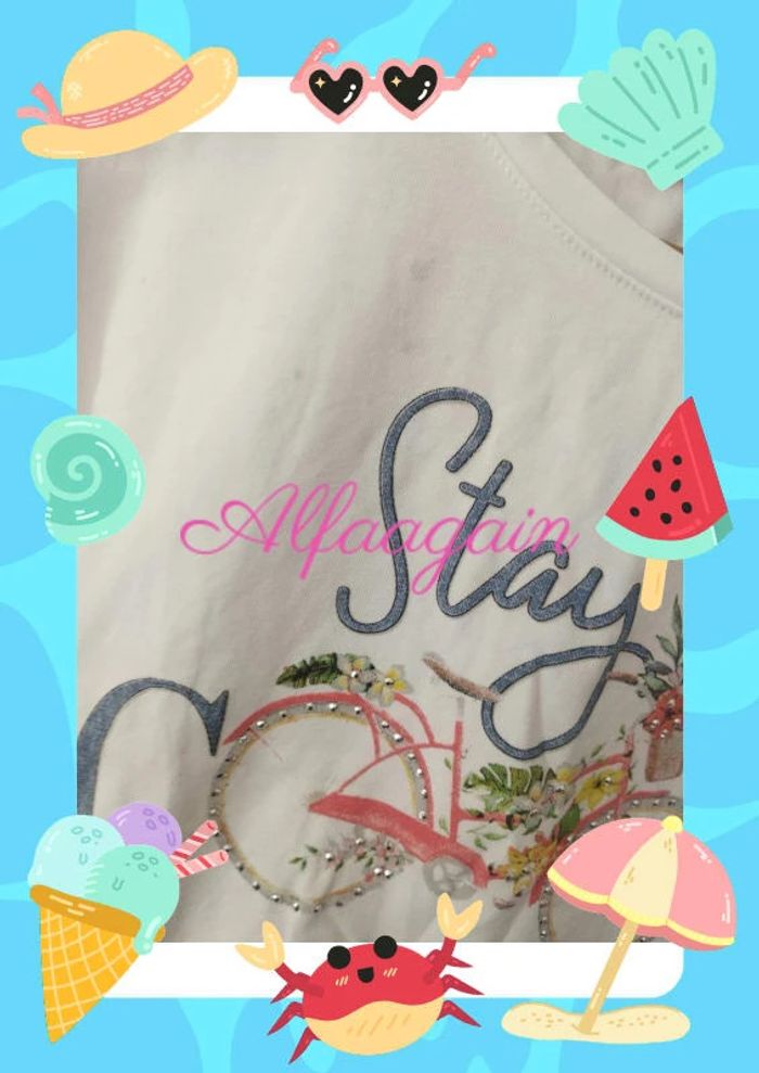 Ensemble short jean bourget t-shirt Mayoral 10ans - photo numéro 2