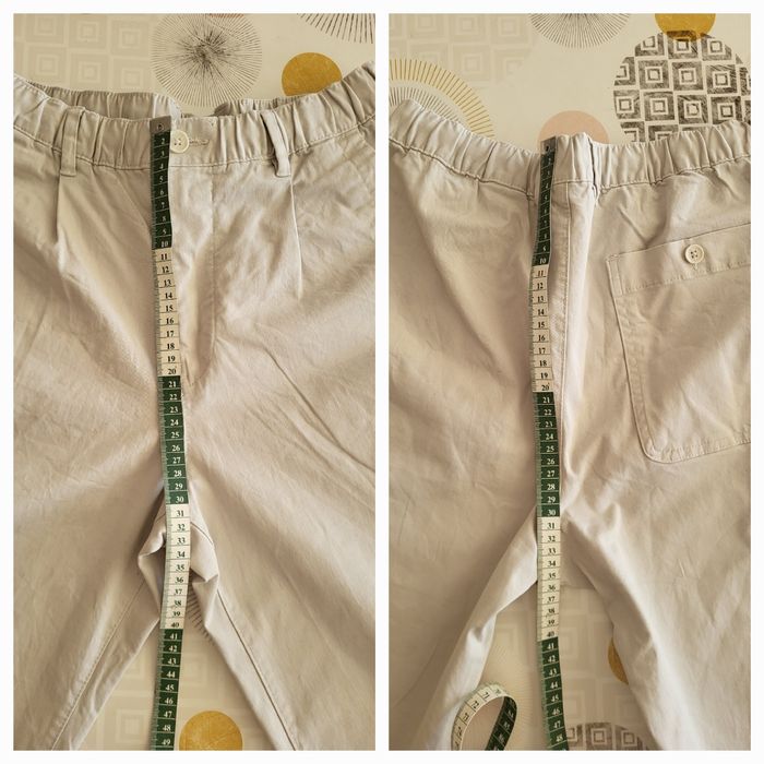 H&M Pantalon TEurXS- Beige -Coupe Regular Fit avec Taille à Passants, Elastiquée & Cordon en TBE - photo numéro 7
