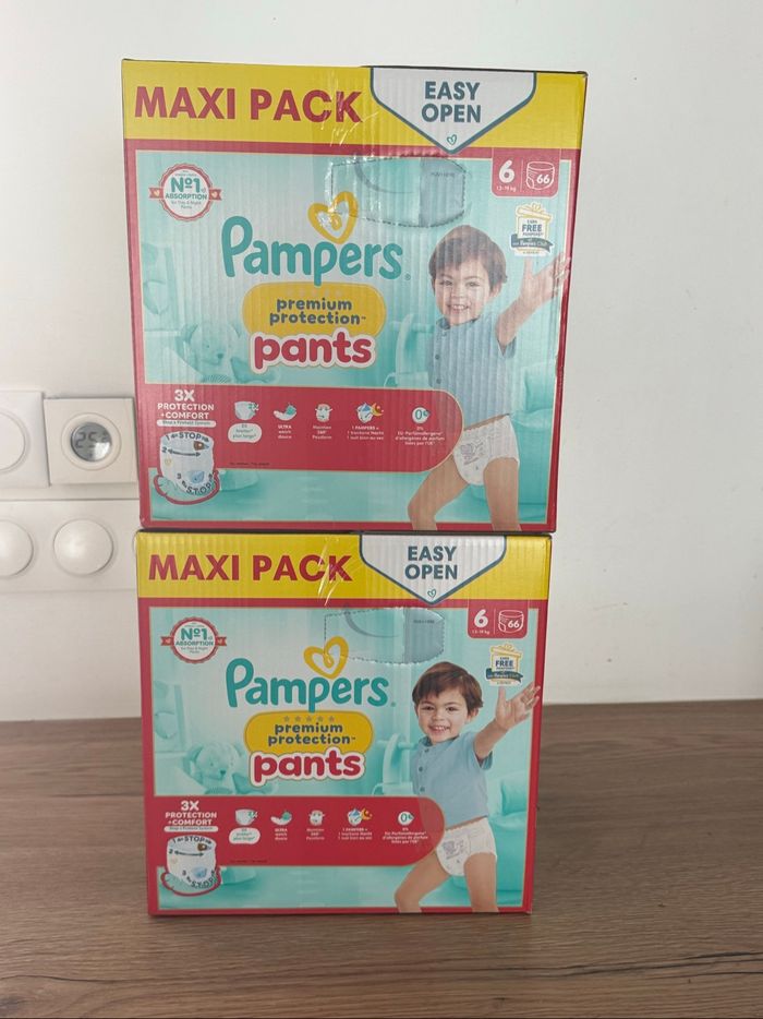 Couches Pampers pants premium taille 6 - photo numéro 2