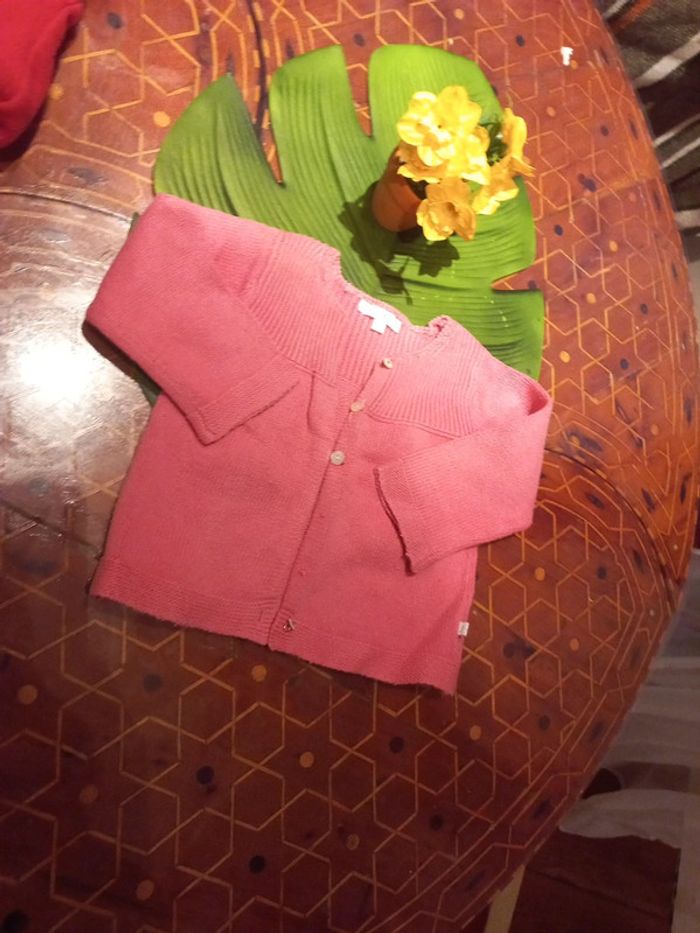 Gilet rose 12 mois - photo numéro 2