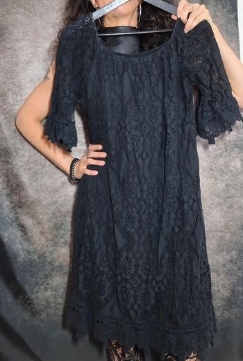 Robe dentelle noire