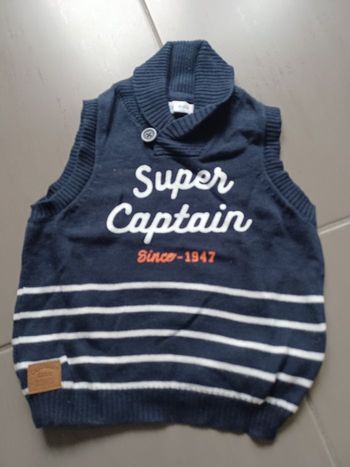 Pull sans manche garcon