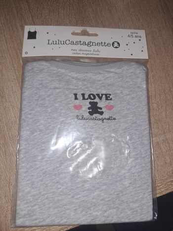 Débardeur lulu castagnette taille 4/5 ans neuf