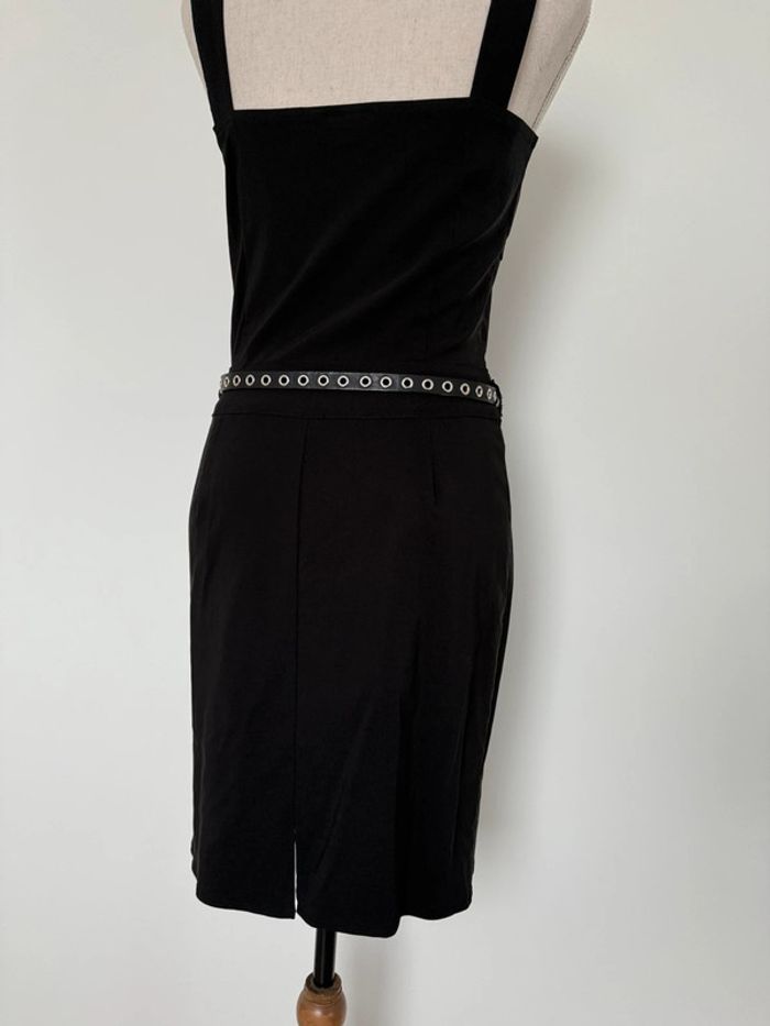 Robe tunique noir neuf Kleid dress Vestido Vestito jurk jumpsuit femme mujer donna woman bretelle - photo numéro 6