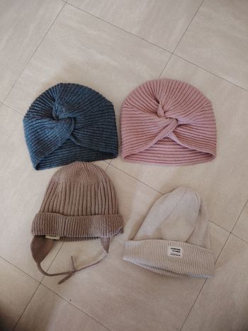 Lot bonnet fille Zara h&m