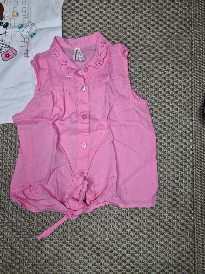 Lot de 4 t-shirts manches courtes fille - 5/6ans - photo numéro 2