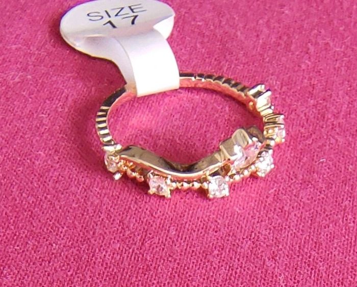 Bague petites pierres strass - photo numéro 2