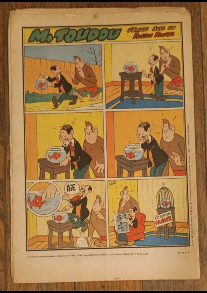 Ancien journal Francs jeux Filles N°203 1954 vintage - photo numéro 8