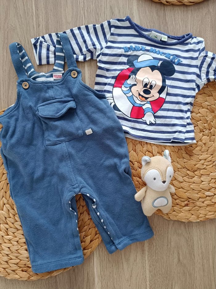 🌼 Salopette et t-shirt - 3 mois 🌼