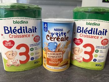Lait 3ème âge Blédilait + céréales