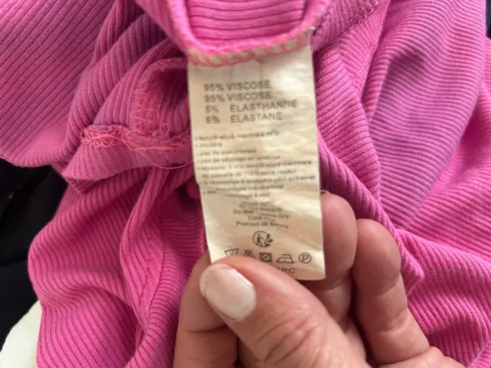 Texto top haut tye and dye rose taille 38 - photo numéro 5