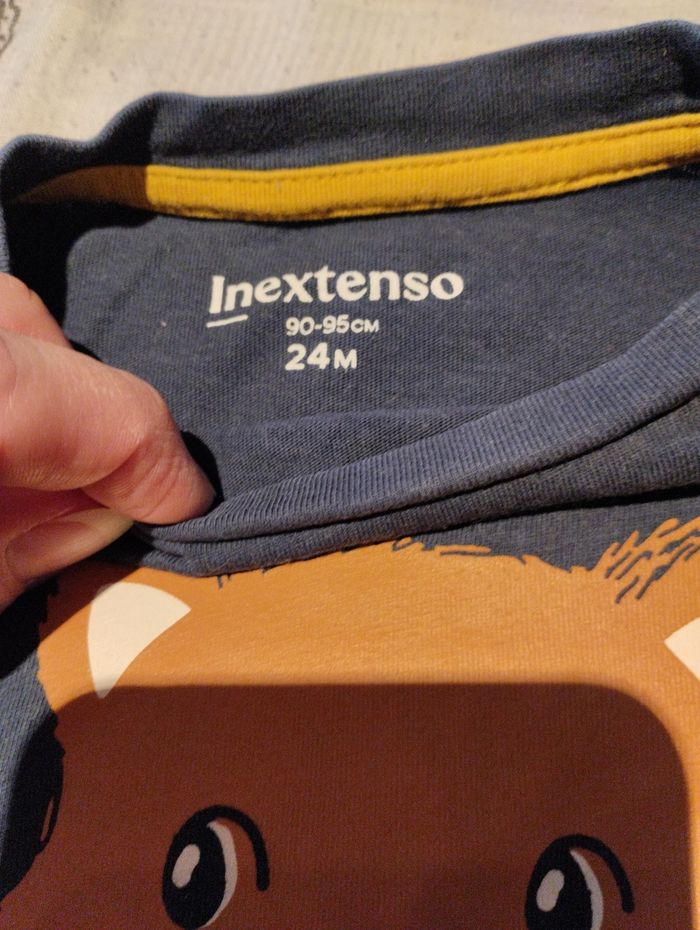 Tee shirt manches longues marine - photo numéro 2