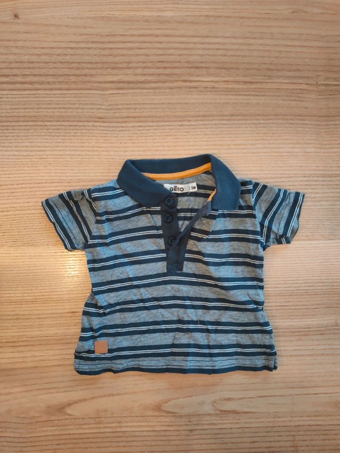 Salopette short et polo bébé - photo numéro 4