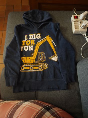 Sweat à capuche marine taille 9 ans