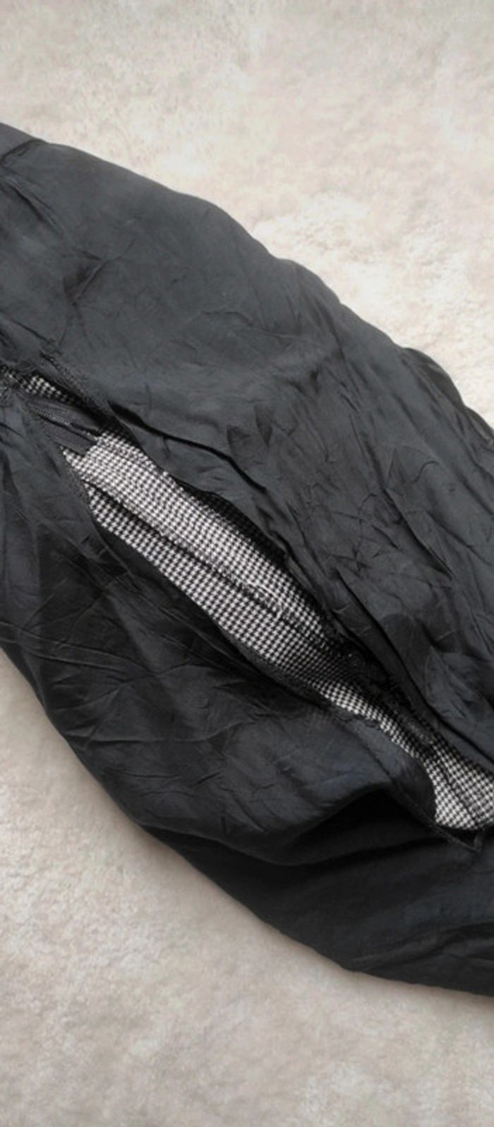 Jupe Crayon Zara Basic XS vintage chic élégante pieds de poule noir et blanc mi longue - photo numéro 7