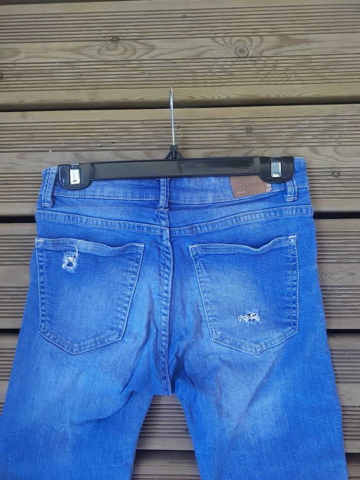 Jean Skinny Troué Taille Basse Bershka – Femme Taille S/36 – Look Y2K 🔥 - photo numéro 8
