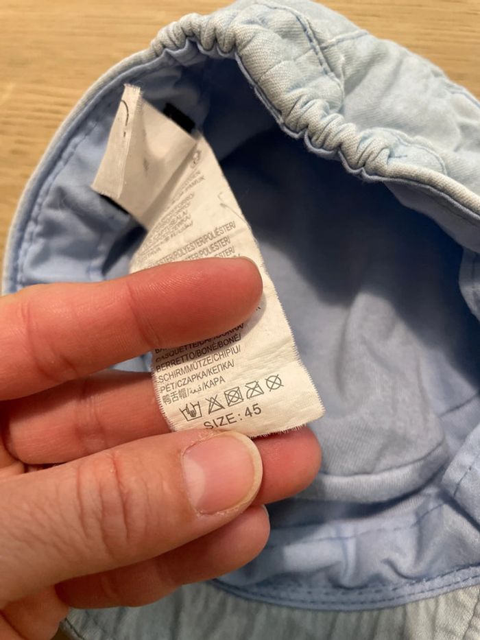 Casquette bleue effet jean kiabi - photo numéro 3